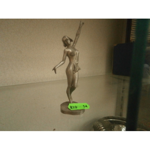 382 - DJH engineering, white metal lady figurine