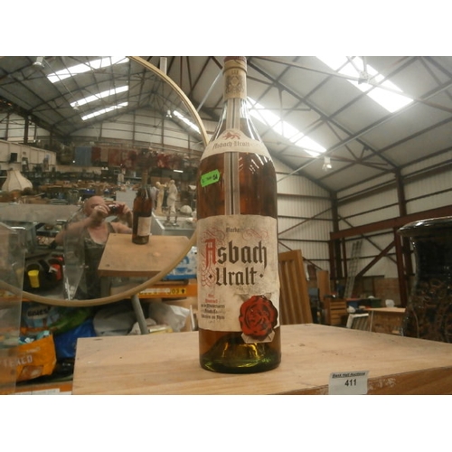 411 - Bottle of Marke Asbach Uralt spirit 38% proof