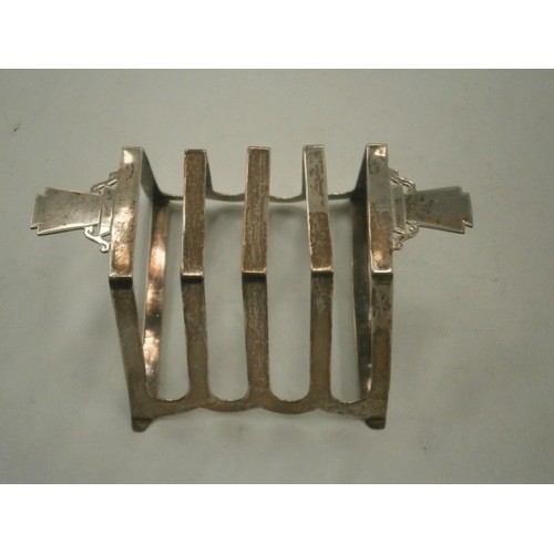 43 - Silver hallmarked toast rack weight 87G
Birmingham stamps