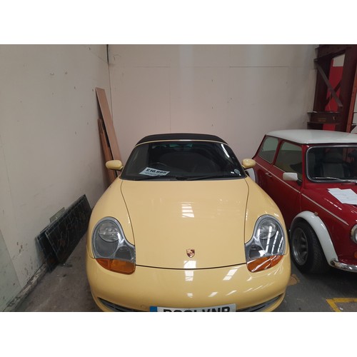 58 - 1998 Porsche boxter in yellow MOT 31/05/2023 36,900 miles 2500cc buyers commission is 5% +VAT