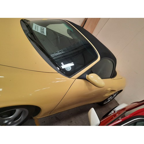 58 - 1998 Porsche boxter in yellow MOT 31/05/2023 36,900 miles 2500cc buyers commission is 5% +VAT