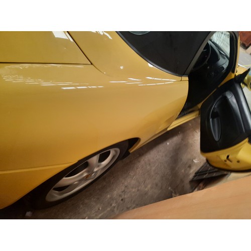 58 - 1998 Porsche boxter in yellow MOT 31/05/2023 36,900 miles 2500cc buyers commission is 5% +VAT