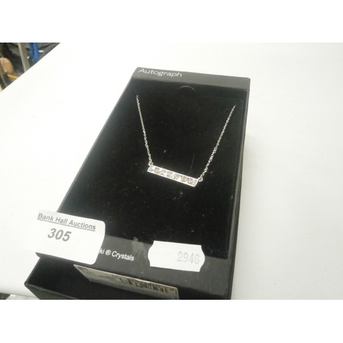 305 - Autograph Swarovski crystal necklace