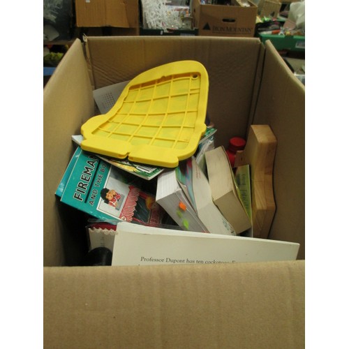 176 - Lot inc cooler box, books, string lights, etc