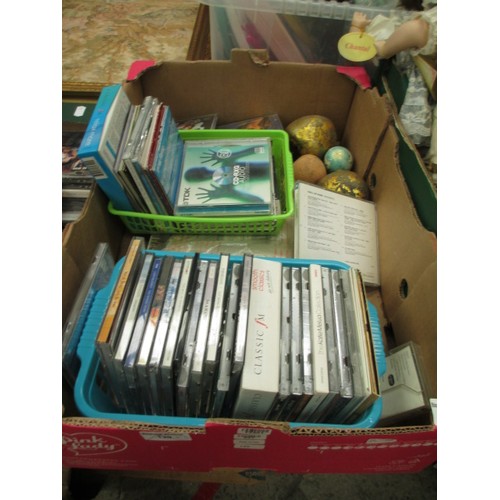 195 - Three boxes of CDs