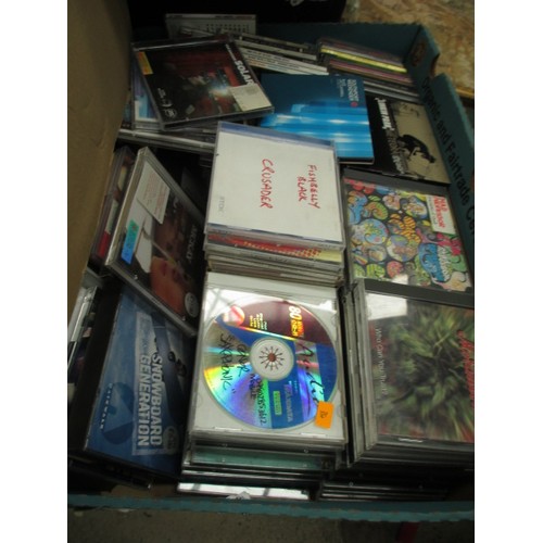 195 - Three boxes of CDs