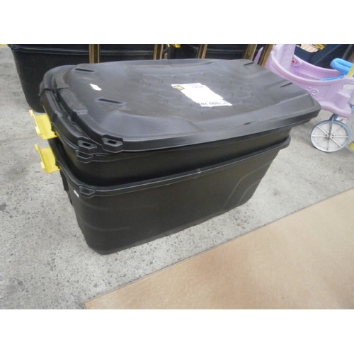 234 - Two large plastic storage tubs