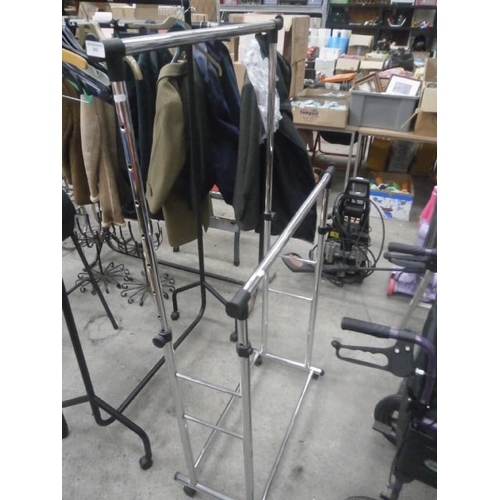 243 - Metal clothes rail