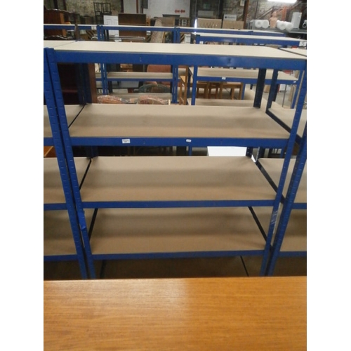 Large 5 tier adjustable metal framed shelf stand