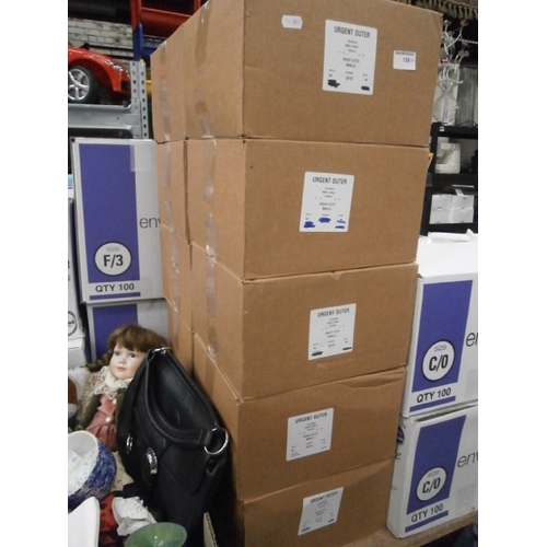 136 - Ten boxes of Manilla envelopes