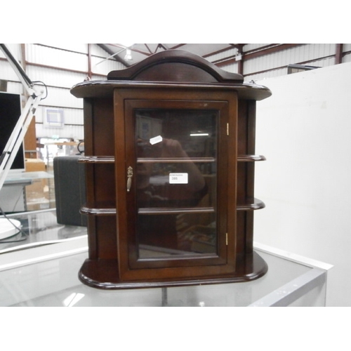 395 - Small mahogany display case