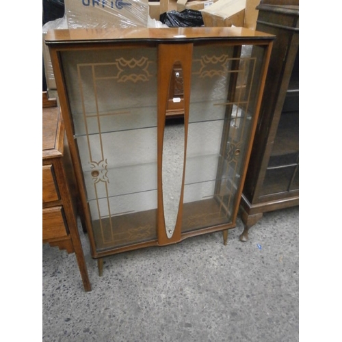 614 - Retro glazed cocktail cabinet