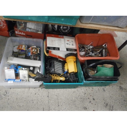 161 - Lot including tools, clamps, lights etc