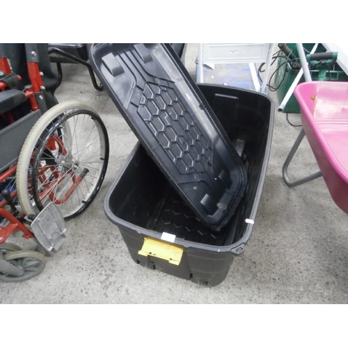 202 - One large plastic storage box