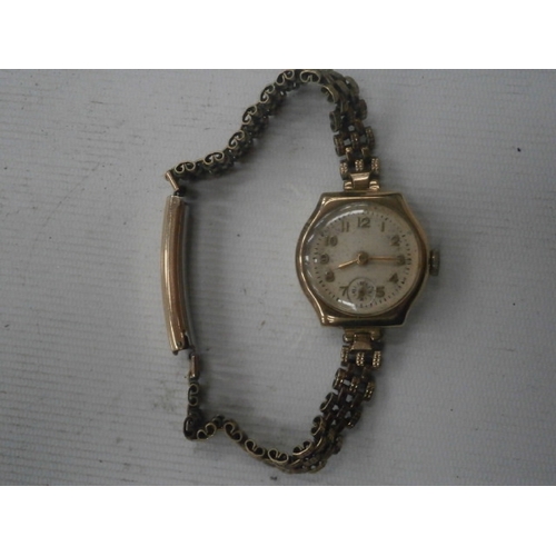 229 - Victorian 9ct gold denison watch 15.6G