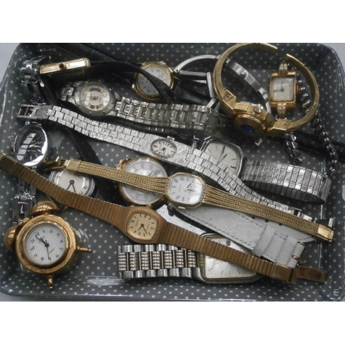 232 - Small tray of ladies wristwatches