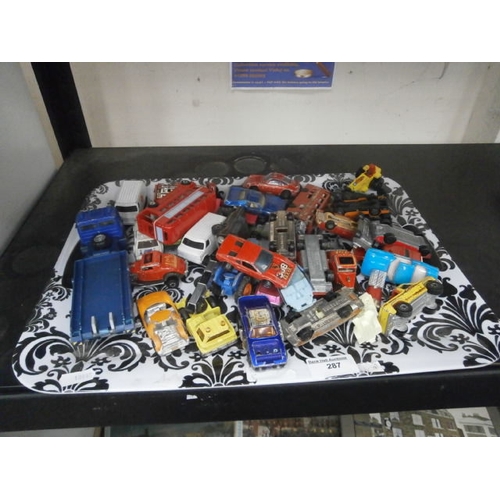 287 - Tray of collectable cars