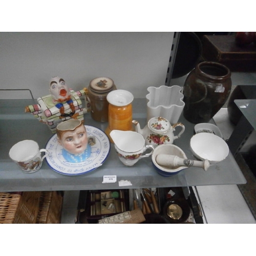 376 - Quantity of assorted pottery items