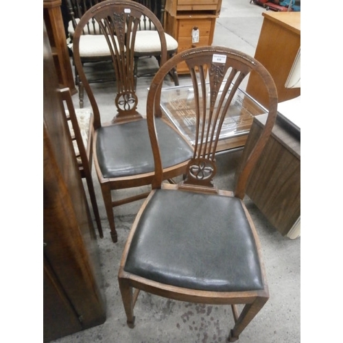 658 - Pair of antique dining chairs