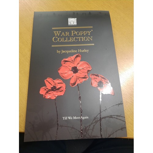 204 - The War poppy coin collection with 10 coins