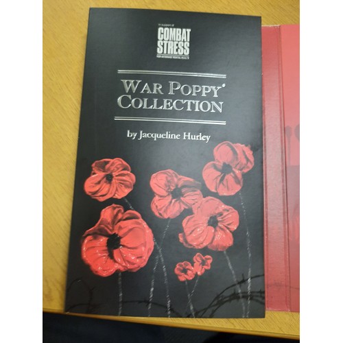 208 - The war poppy coin collection with 13 coins