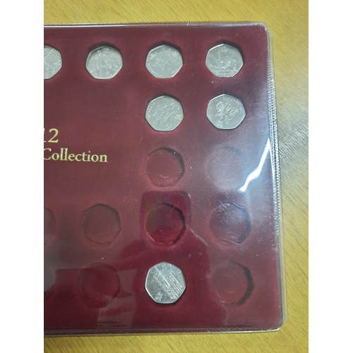 211 - 2012 50p coin sport collection with 18 coins