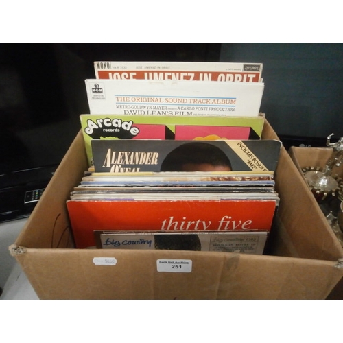 251 - Box of assorted vinyl