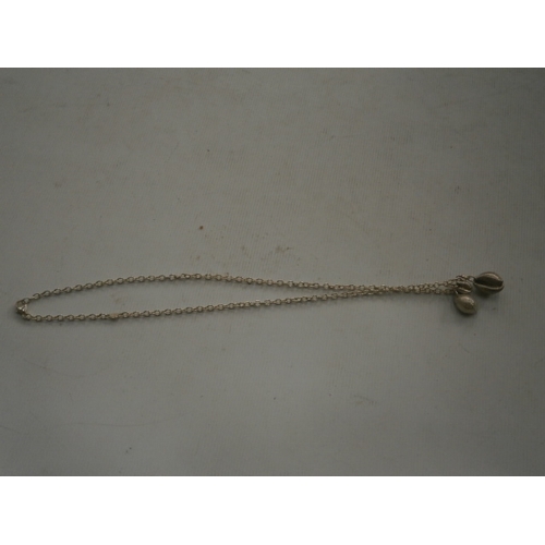 260 - Designer Georg Jensen solid silver shell necklace