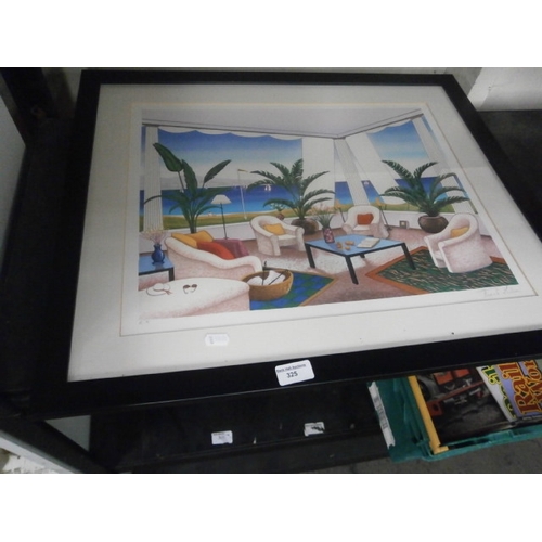 325 - Framed Fanch Ledan print, 26