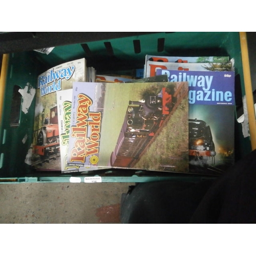 326 - Crate of railway magazines