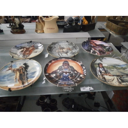 400 - Six collectable native American plates