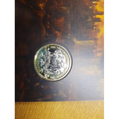 229 - The great fire of London £2 coin