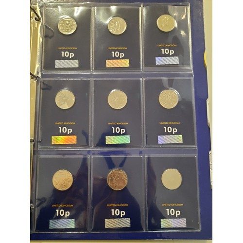 241 - The change checker coin collection inc the A-Z of great Britain 10p collection , unicorn of Scotland... 