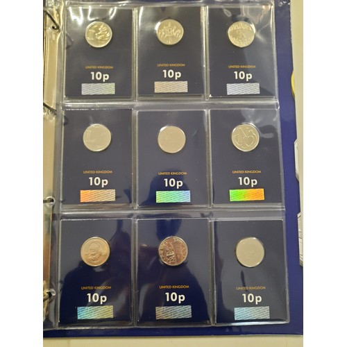 241 - The change checker coin collection inc the A-Z of great Britain 10p collection , unicorn of Scotland... 