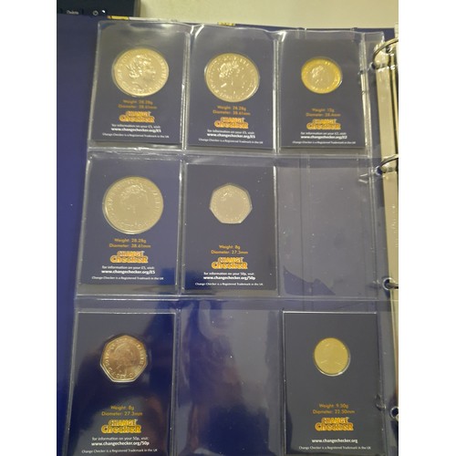 241 - The change checker coin collection inc the A-Z of great Britain 10p collection , unicorn of Scotland... 