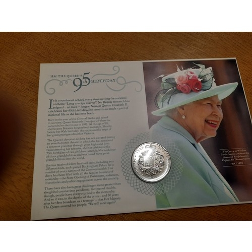 228 - Queen Elizabeth II 95th birthday £5 coin