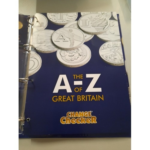 241 - The change checker coin collection inc the A-Z of great Britain 10p collection , unicorn of Scotland... 