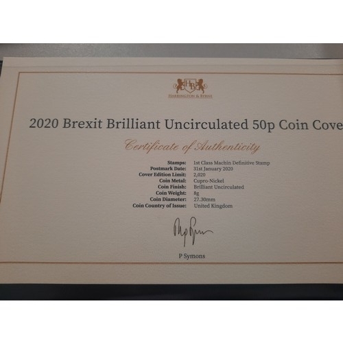 244 - 2020 Brexit brilliant uncirculated 50p coin