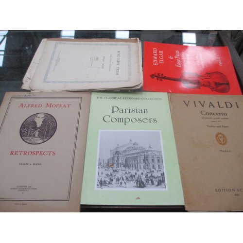 415 - Box of sheet music books