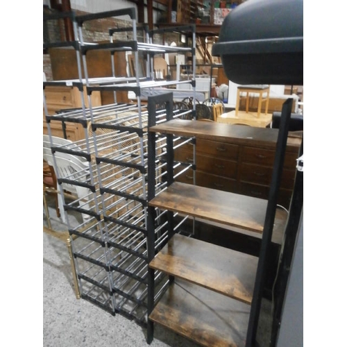 629 - 3 x shelf stands