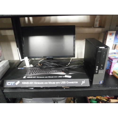 78 - Lot inc Windows 7 tower, Hanns-G monitor, new Keyboard and Mouse set, etc