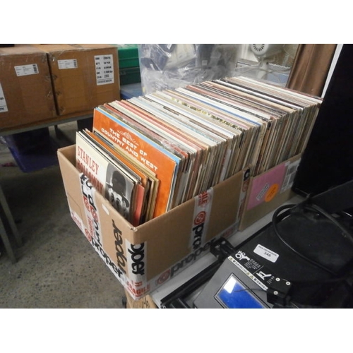 344 - Two boxes of assorted vinyl