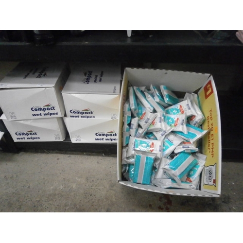 48 - Five boxes of antibacterial wet wipes