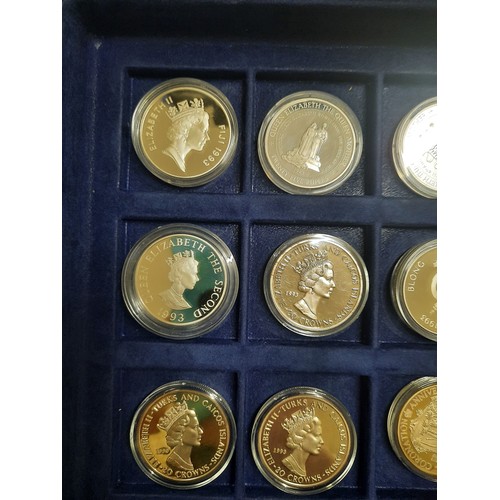 271 - The royal family commemorative silver coin collection with 15 silver coins