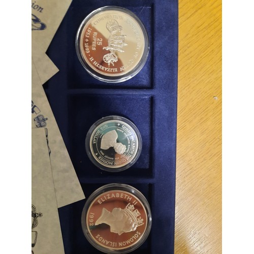 271 - The royal family commemorative silver coin collection with 15 silver coins