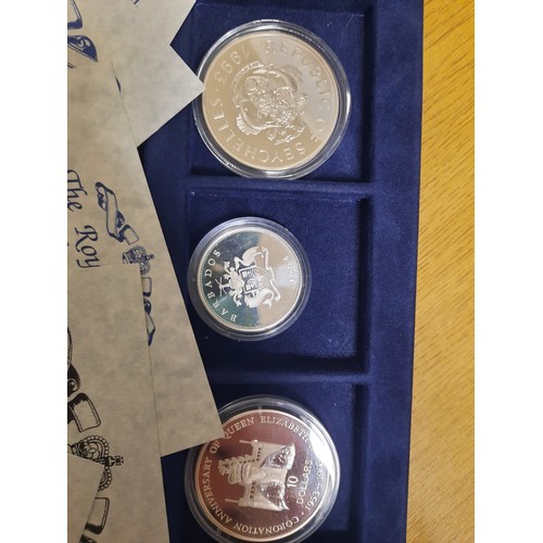 271 - The royal family commemorative silver coin collection with 15 silver coins