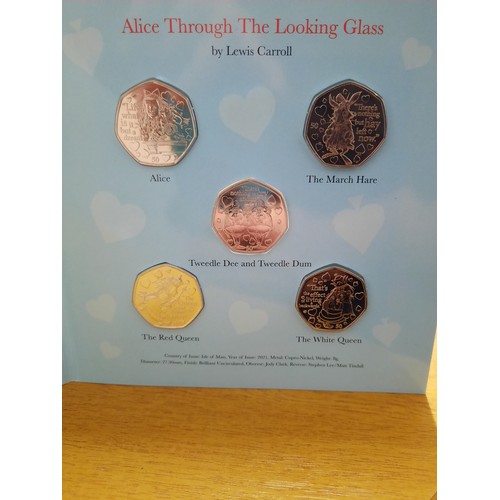 275 - Alice through the looking glass 50p coin collection