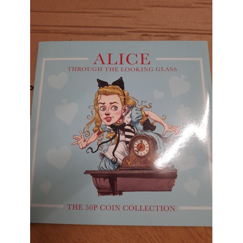 275 - Alice through the looking glass 50p coin collection