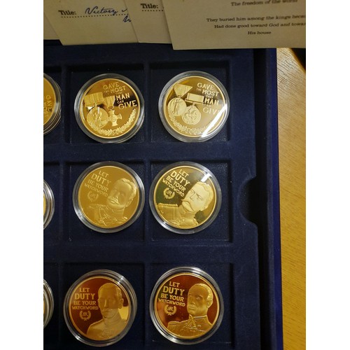 292 - The centenary of the first world are commemorative coin collection with 12 coins all with C.O.As