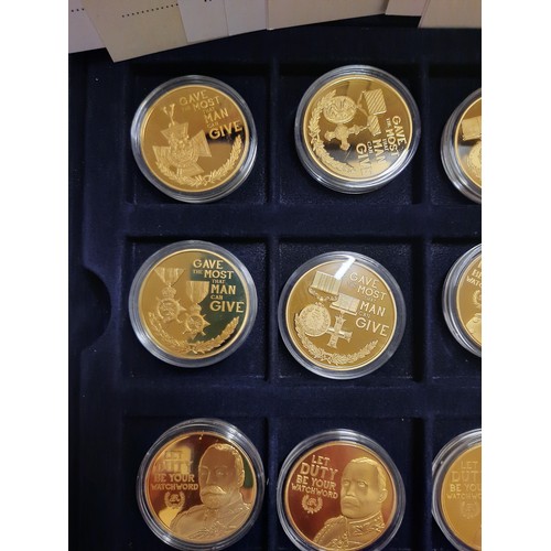 292 - The centenary of the first world are commemorative coin collection with 12 coins all with C.O.As